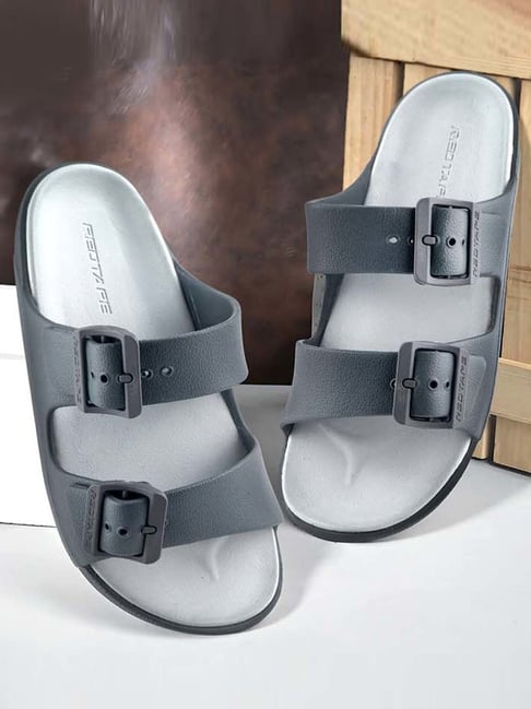 Red Tape Men's Stone Grey Casual Sandals