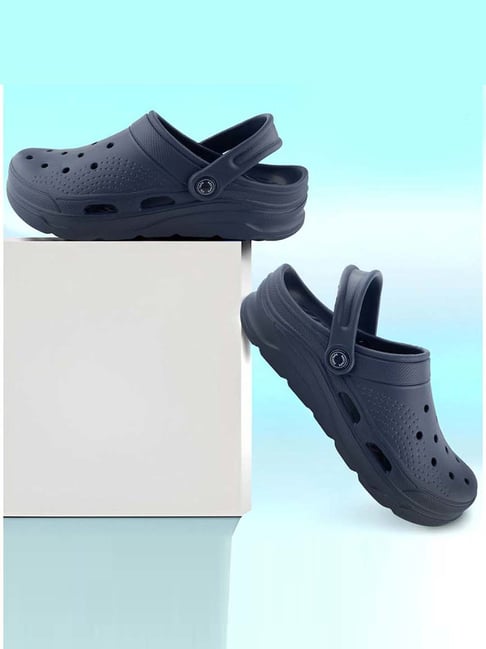 Red Tape Men's Navy Back Strap Clogs-picture-10