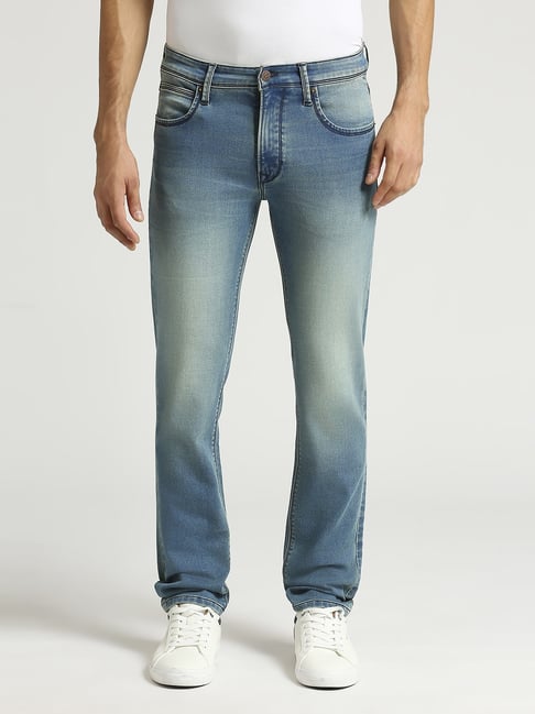 Pepe Jeans Light Indigo Blue Slim Fit Jeans-image-37