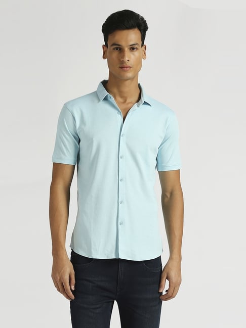Pepe Jeans Sky Blue Regular Fit Shirt-picture-22