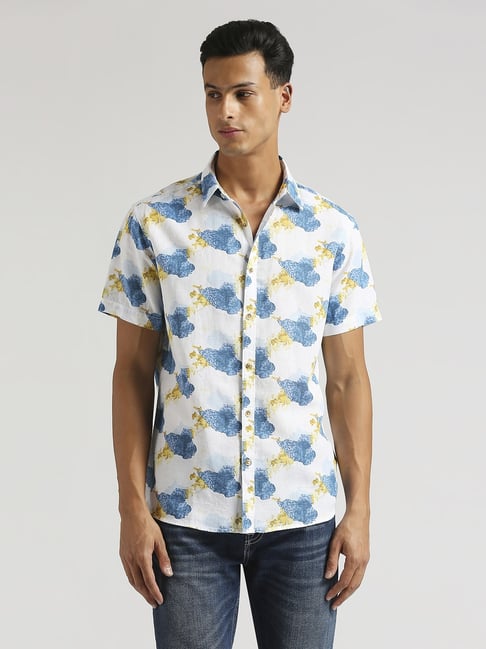 Pepe Jeans White Regular Fit Printed Shirt-picture-30