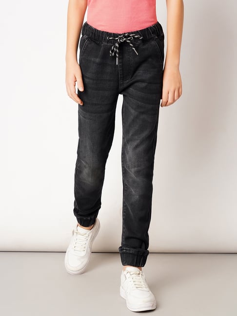 Buy Jack Jones Junior Dark Grey Solid Jeans for Boys Clothing