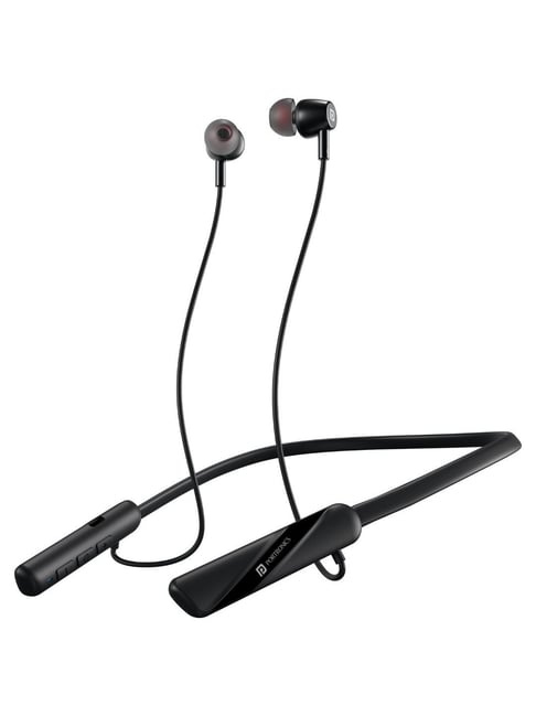 Portronics Harmonics Z10 In Ear Bluetooth Neckband with Mic, 35Hour  Playtime,10mm Driver (Black)