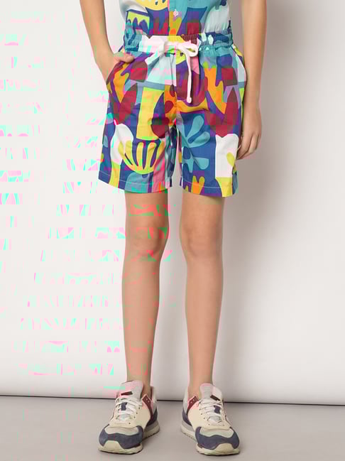 Jack & Jones Junior Blue Printed Shorts-picture-38