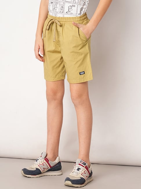 Jack Jones Junior Khaki Solid Shorts