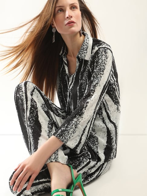 Vero Moda Black & White Printed Shirt-picture-36