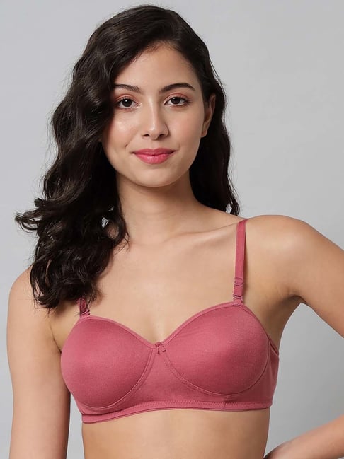 AROUSY Pink Cotton Demi Cup Bra-picture-39