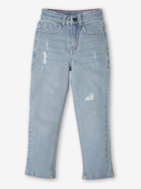 Ed-a-Mamma Boys Light Blue Distressed Jeans