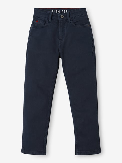 Ed-a-Mamma Boys Blue Solid Jeans