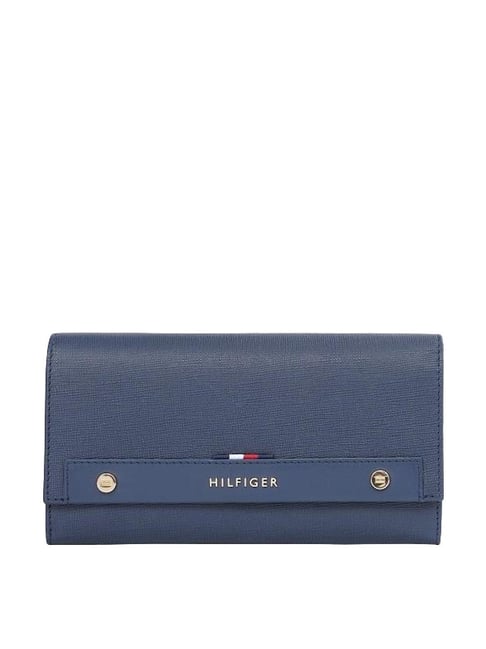 Tommy Hilfiger Navy Solid Free Size Wallet