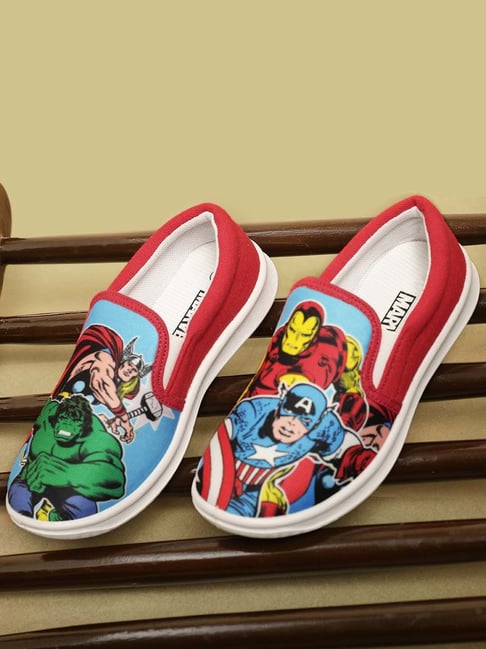 Kidsville Multicolor Avengers Printed Casual Slip-Ons