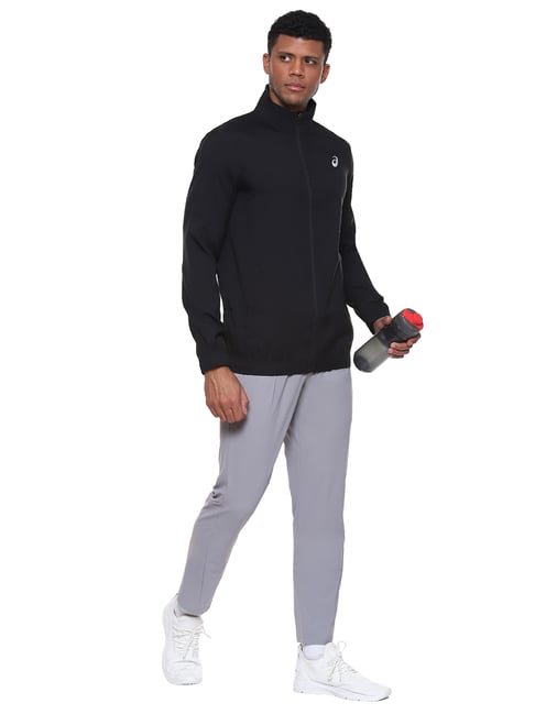 Asics Black Regular Fit Sports Jacket