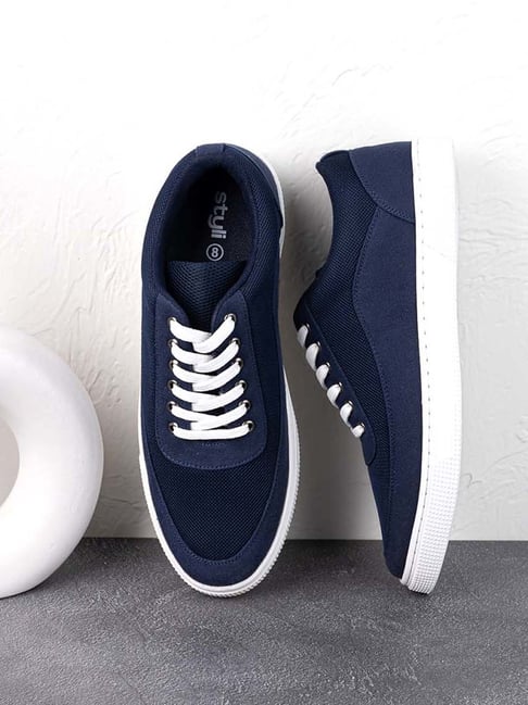 Styli Men's Navy Casual Sneakers-picture-26