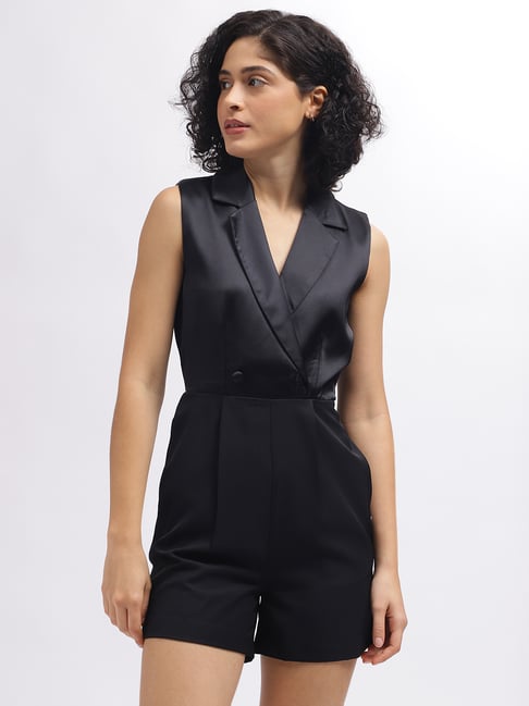 Elle Black Mini Playsuit