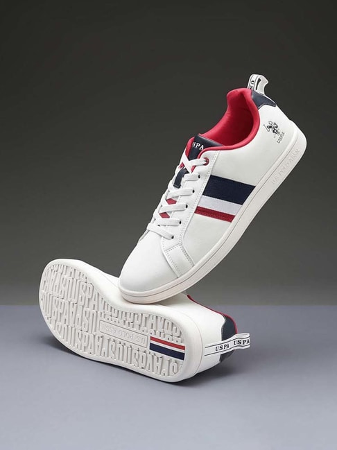 U.S. Polo Assn. Men's LENNART Off White Casual Sneakers