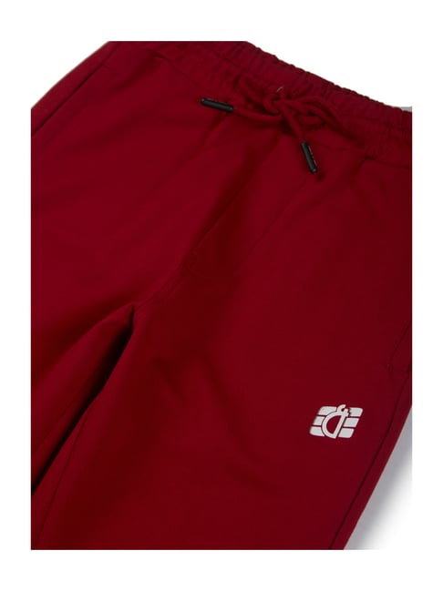 Buy Gini Jony Kids Maroon Solid Trackpants for Boys Clothing