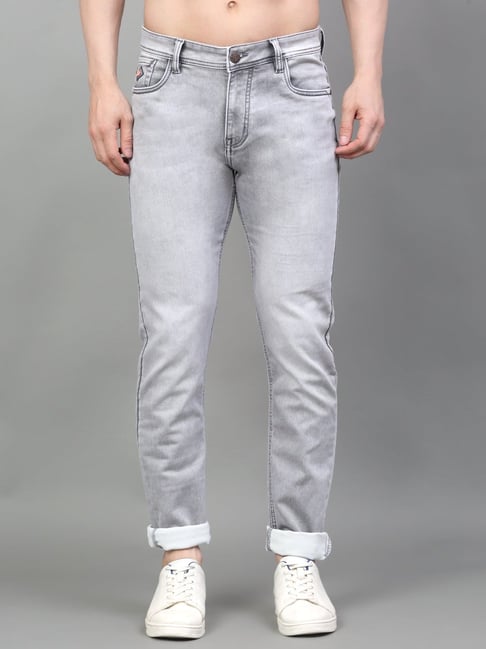 Louis Stitch Light Grey Slim Fit Jeans-picture-11