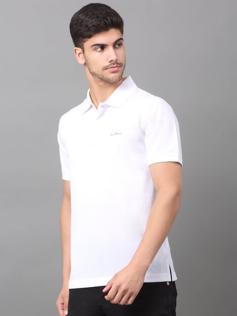 Louis Stitch White Regular Fit Polo T-Shirt-picture-14