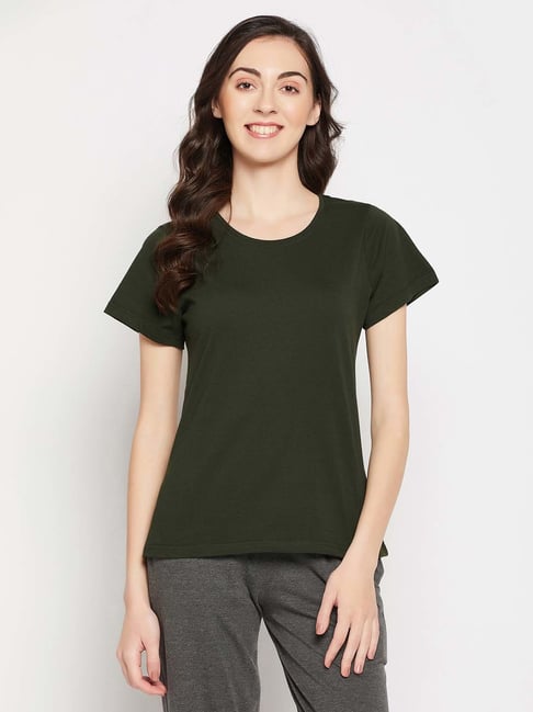 Clovia Green T-Shirt