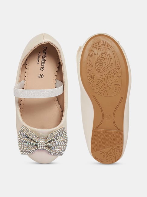 Pantaloons Junior Beige Mary Jane Shoes