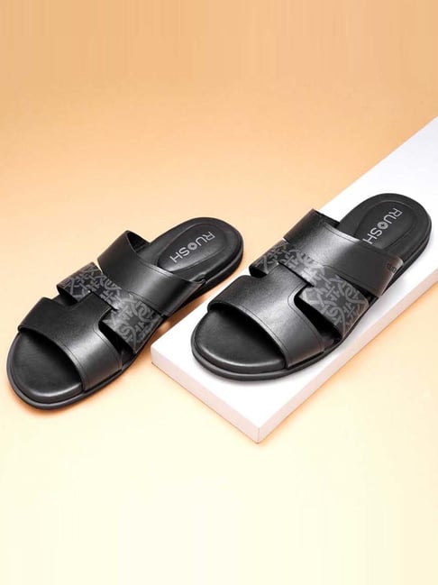 Ruosh Men's The Cooper Black Casual Sandals-picture-28