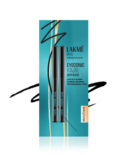 Lakme 9To5 Eyeconic Kajal Deep Black Twin Pack