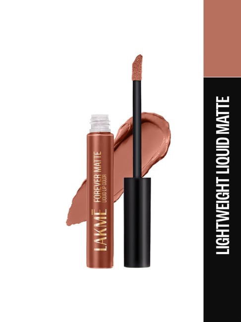 Lakme Forever Matte Liquid Lip Color Nude Perk - 5.6 ml-picture-33