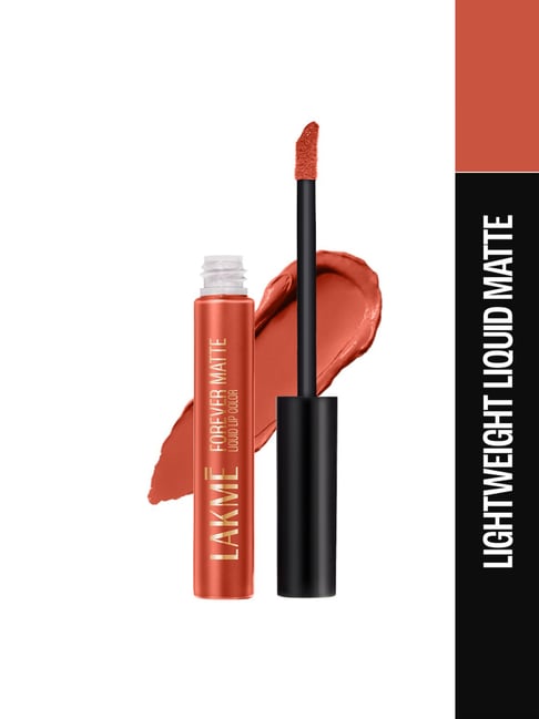 Lakme Forever Matte Liquid Lip Color Orange Tango - 5.6 ml-image-8