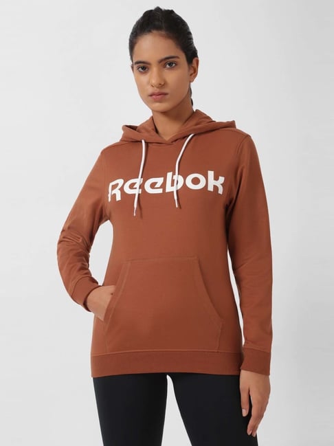 Reebok Brown Printed Sports Sweatshirt