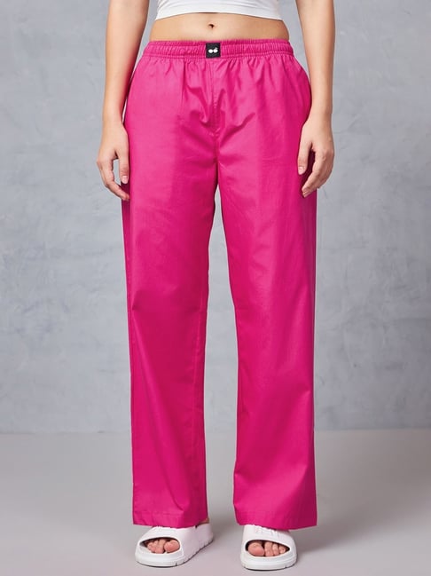 Bewakoof Pink Cotton Pyjamas-picture-35