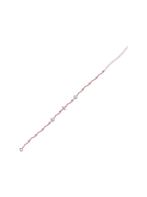 Rihi by P.C. Chandra Jewellers 92.5 Sterling Silver Motif Bracelet In Rose Gold-Plating for Women & Girls-picture-32
