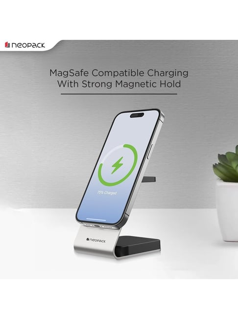 Neopack 15W Wireless Charging Stand for Apple Devices, in - Technical View