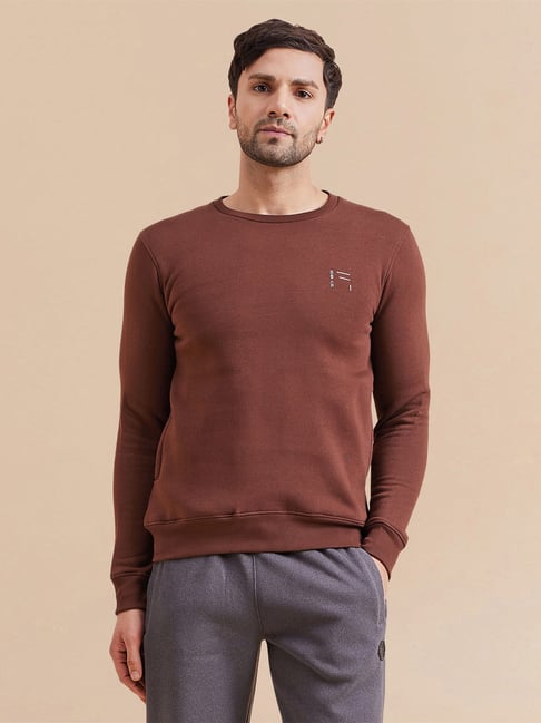 Sweet Dreams Chocolate Brown Regular Fit Round Neck Sweatshirt-picture-29