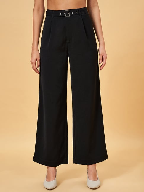 Annabelle by Pantaloons Black Flared Trousers-picture-44