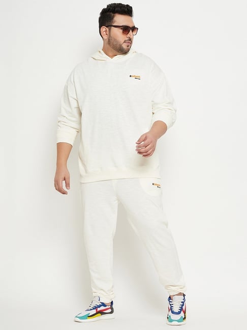 Club York Off White Regular Fit Texture Joggers-picture-42