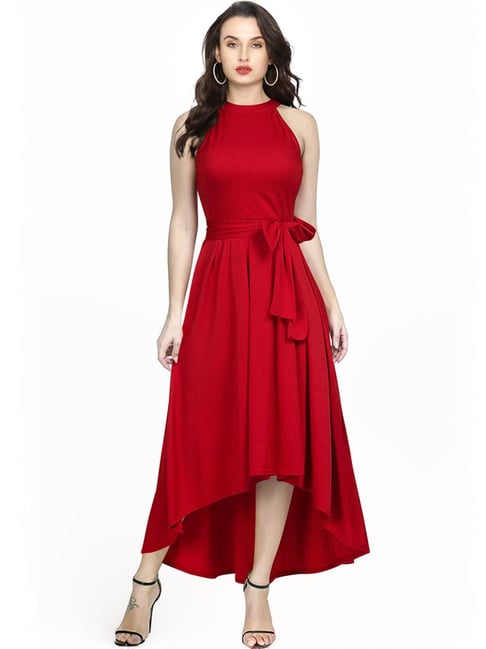 Odette Red High-low Dress