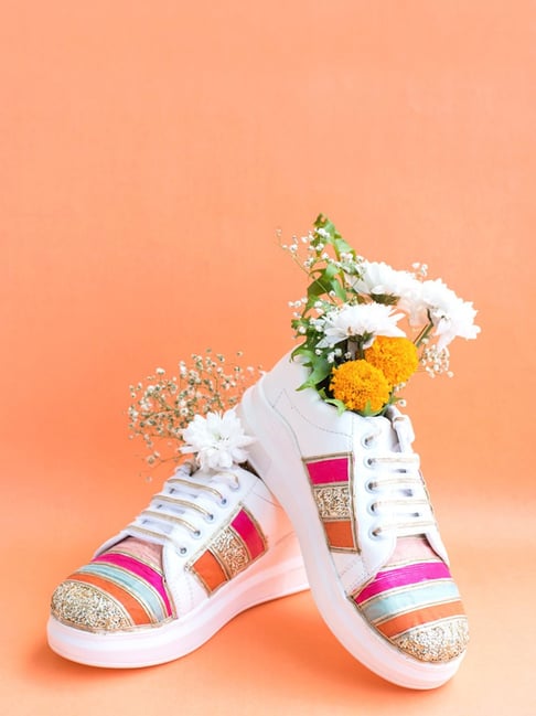 The Saree Sneakers Women's Multicolor Sneakers