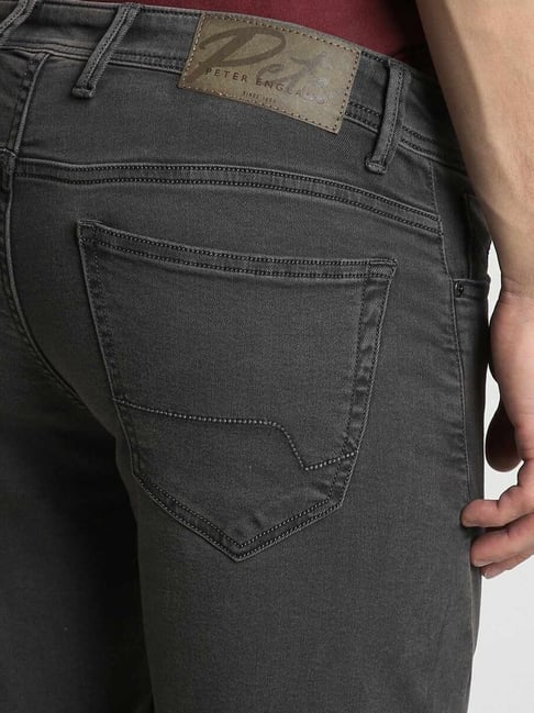 Peter England Grey Skinny Fit Jeans