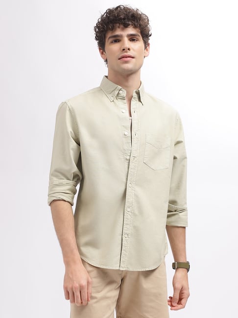 Gant Beige Regular Fit Shirt-image-17