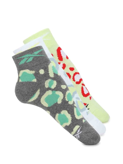 Buy Reebok Multicolor Printed Midcut Socks Pack of at Best