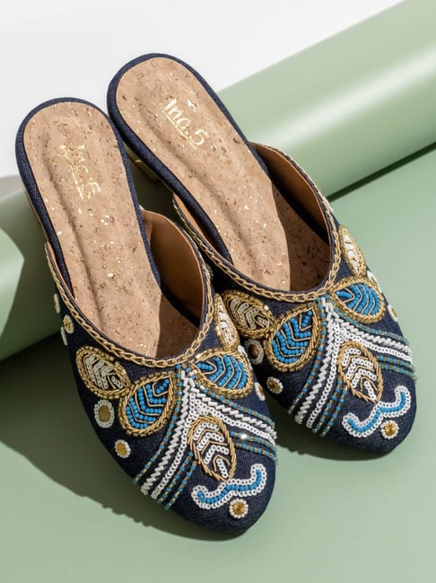 Inc.5 Women's Navy Mule Shoes-picture-48