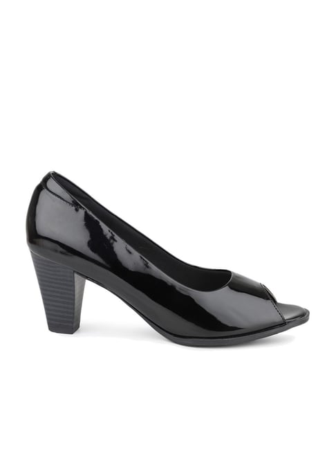 Buy Women's Black Peeptoe Shoes for Women at Best Price