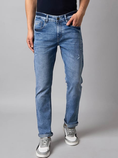 Club York Blue Regular Fit Distressed Jeans-picture-32