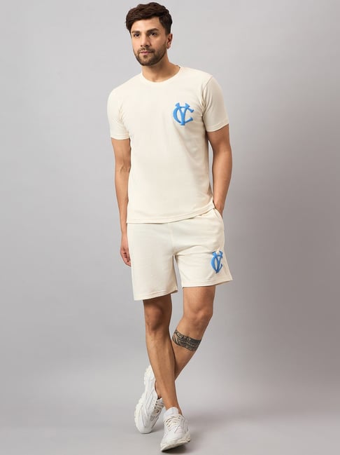Club York Off White Regular Fit Co-Ord Sets