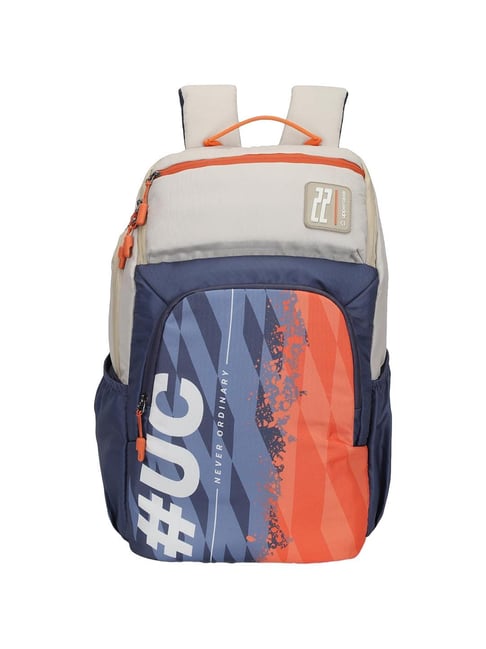 Uppercase 33.08 Blue Beige Printed Backpack