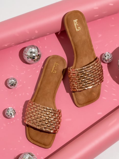 Womens Sandals Orange Sandals Primark Orange Woven Lace Sandals UK