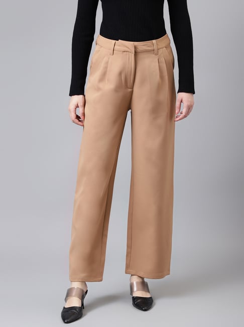 Latin Quarters Beige Regular Fit High Rise Pants-picture-32