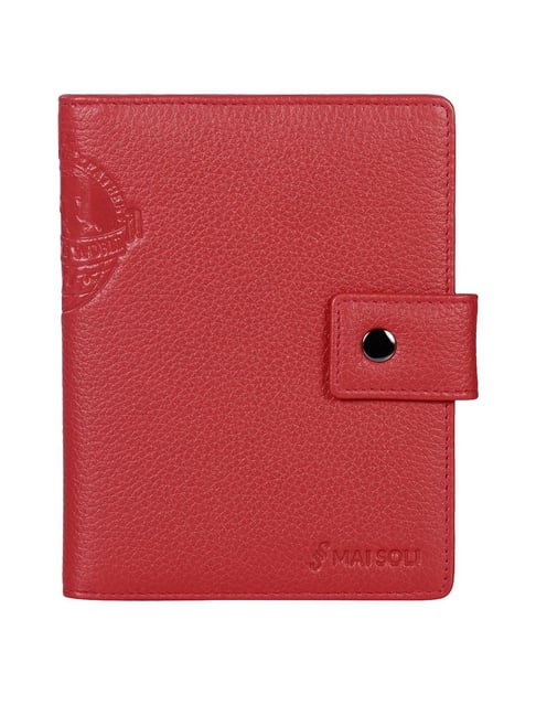 Mai Soli Gypsy Red Formal Leather Passport Wallet for Unisex-picture-35
