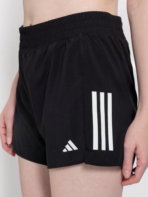 Buy adidas Black Striped Sports Shorts for Women Online Tata CLiQ