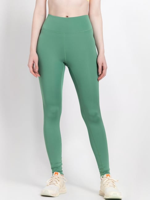 Buy adidas Green Mid Rise Sports Tights for Women Online Tata CLiQ